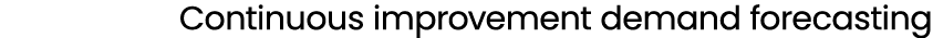 Continuous improvement demand forecasting 