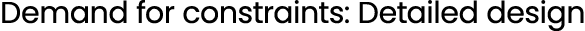 Demand for constraints: Detailed design