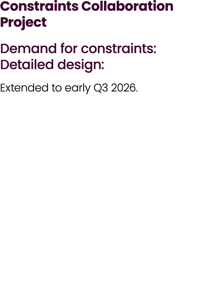 CMIS Scotland Decision: Decision amended to end of Q4 2025 and start of Q1 2026.