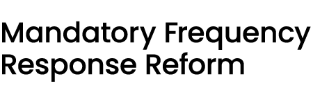 Mandatory Frequency Response Reform