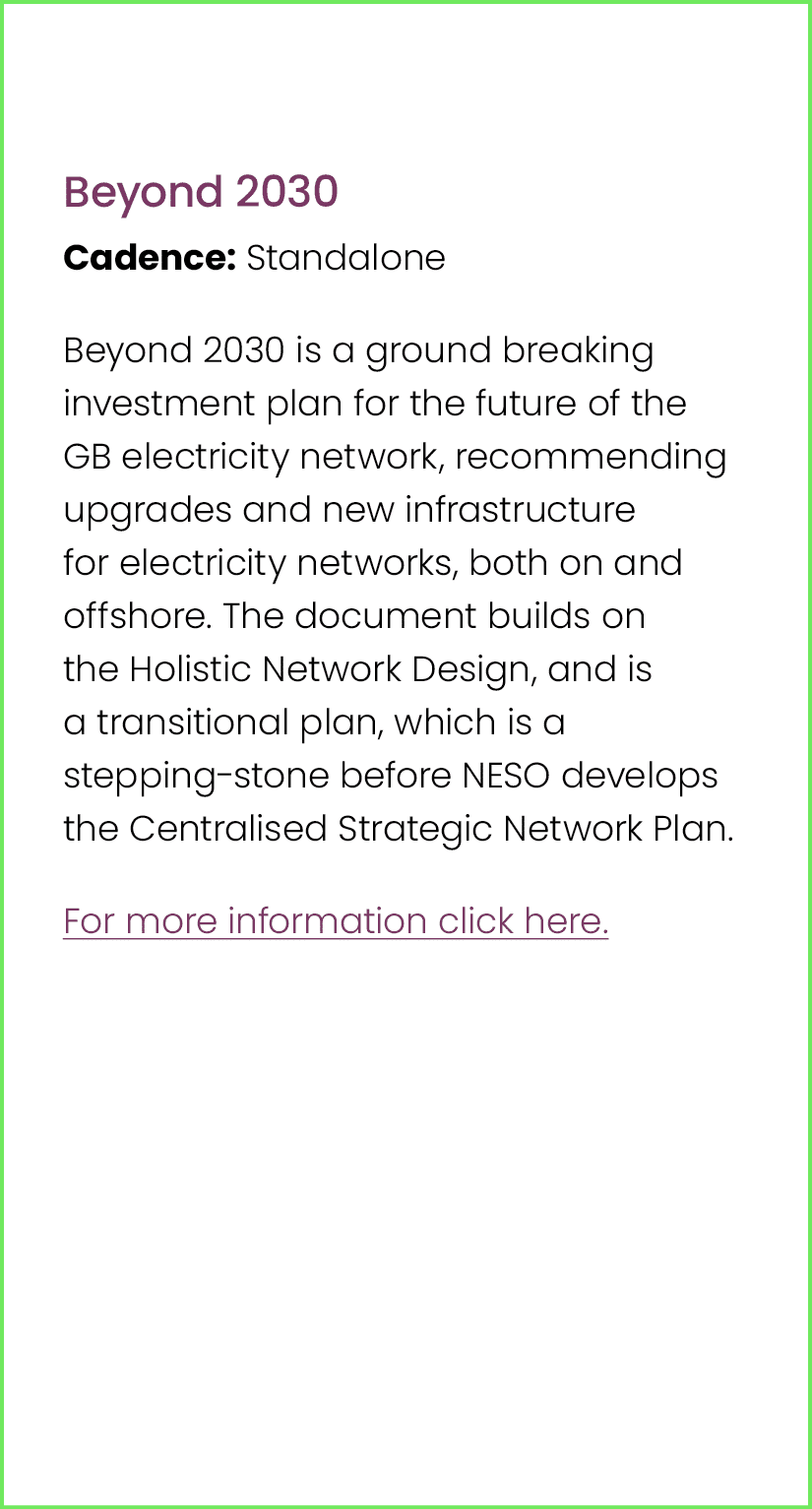  Beyond 2030 Cadence: Standalone Beyond 2030 is a ground breaking investment plan for the future of the GB electricit...