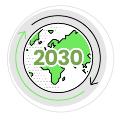 A cartoon drawing of the Earth with the number 3000 written on it. AI generated content