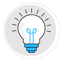 A light bulb with a blue hue and a white top. AI generated content