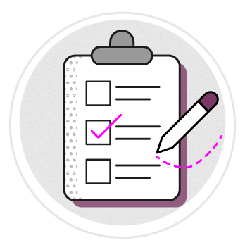 A checklist with a pen pointing to the first item. AI generated content