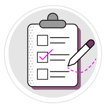 A checklist with a pen pointing to the first item. AI generated content