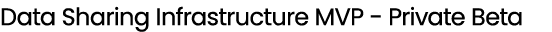 Data Sharing Infrastructure MVP Private Beta 