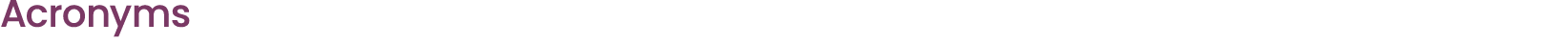 Acronyms