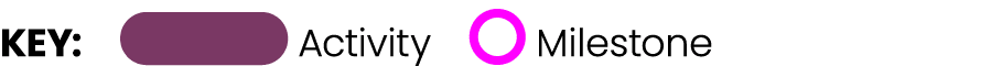 KEY: ￼ Activity ￼ Milestone